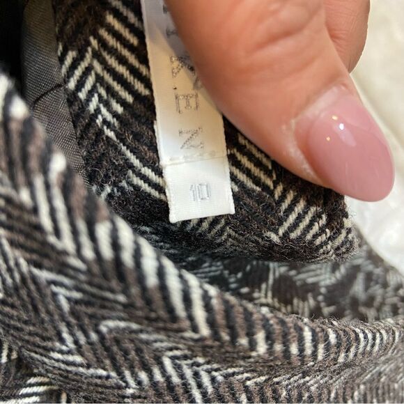 Ladies Chaiken Brand Animal Print Mini Skirt Black and White Size 10 - Picture 8 of 13